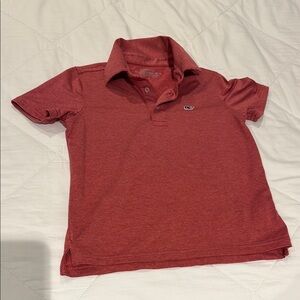 Vineyard Vines Red Striped Polo